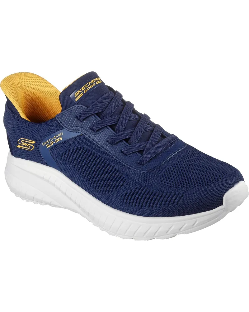 Skechers BOBS Sport Squad Chaos Solid Step Textile Herren Navy Sneakers Marineblau
