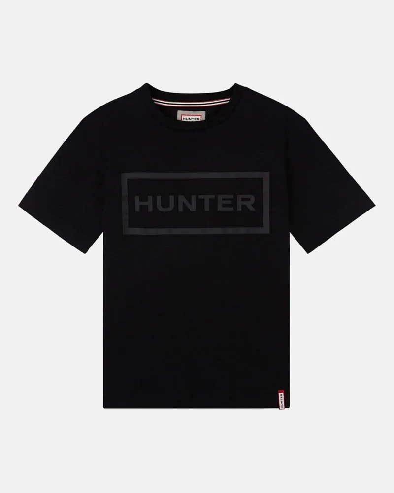 Hunter Damen Original T-Shirt Schwarz Schwarz