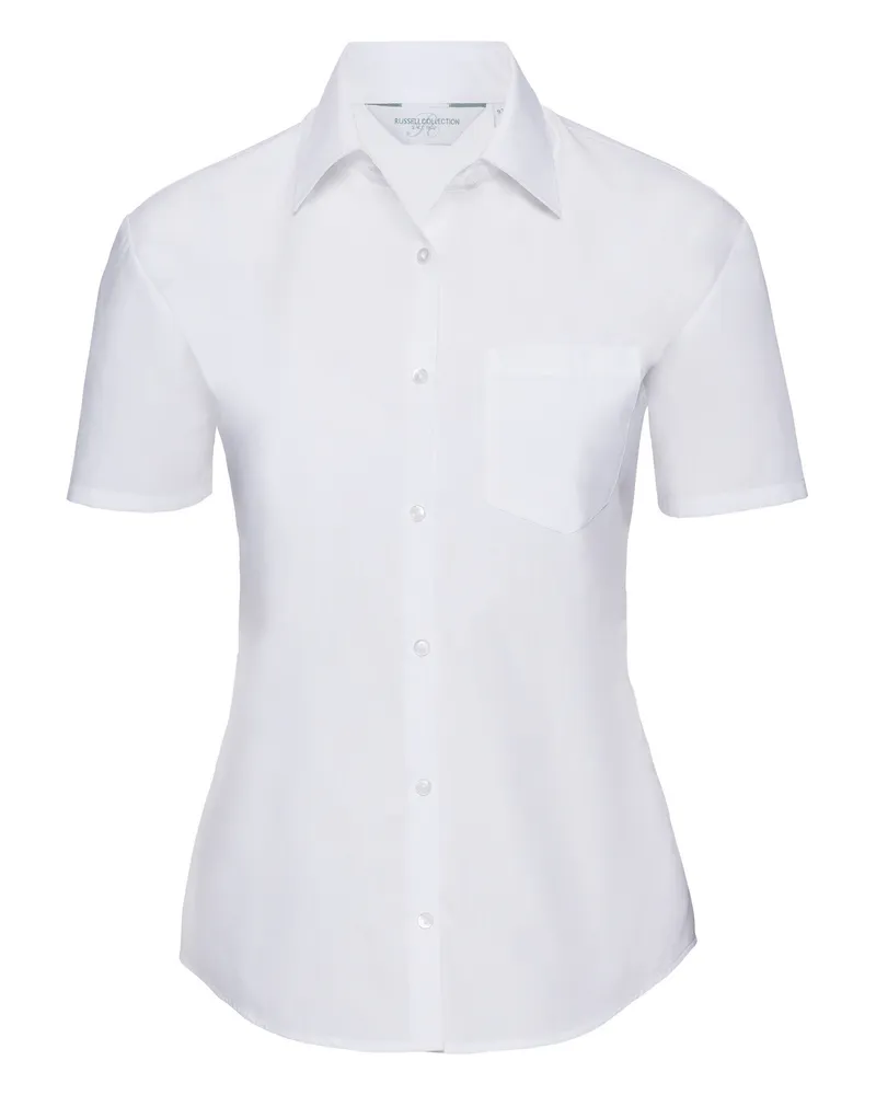 Russell Athletic Russell Collection - Bluse mit kurzen Ärmeln - Damen (Weiß Weiß