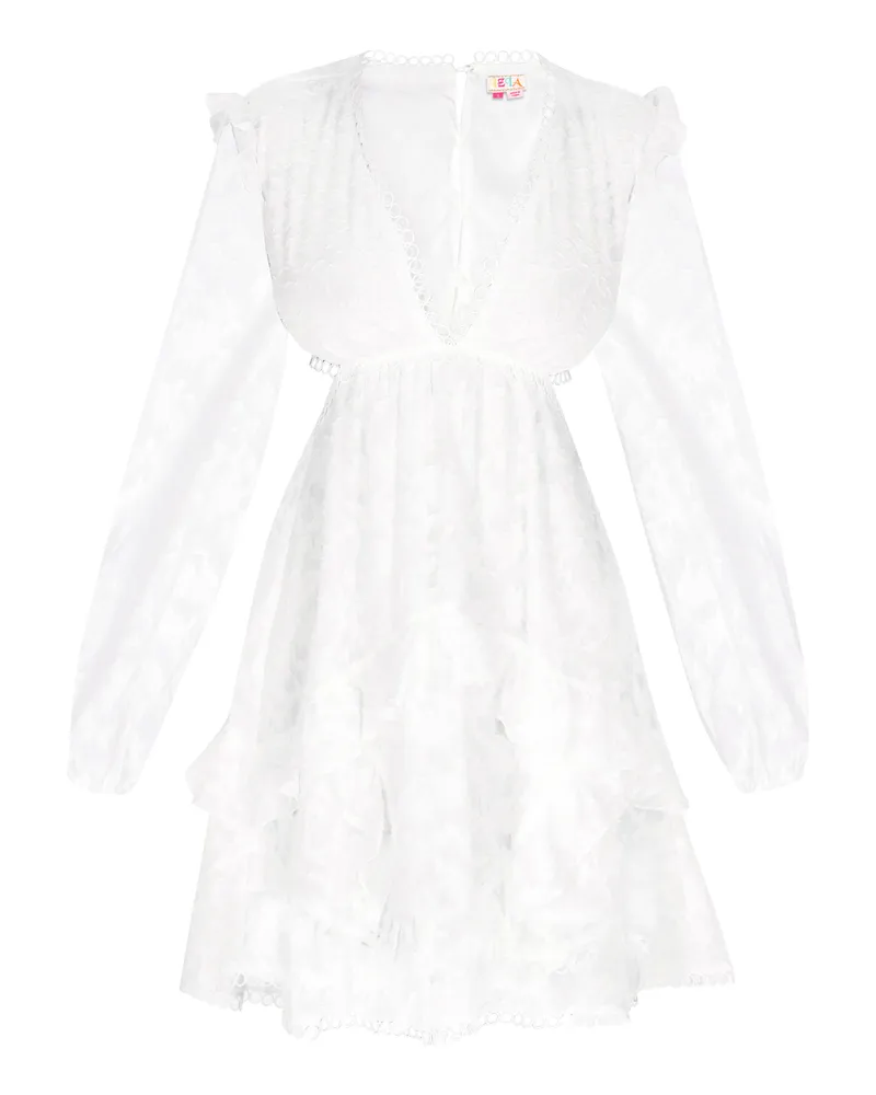 IZIA Kleid Frauen Weiß Weiß