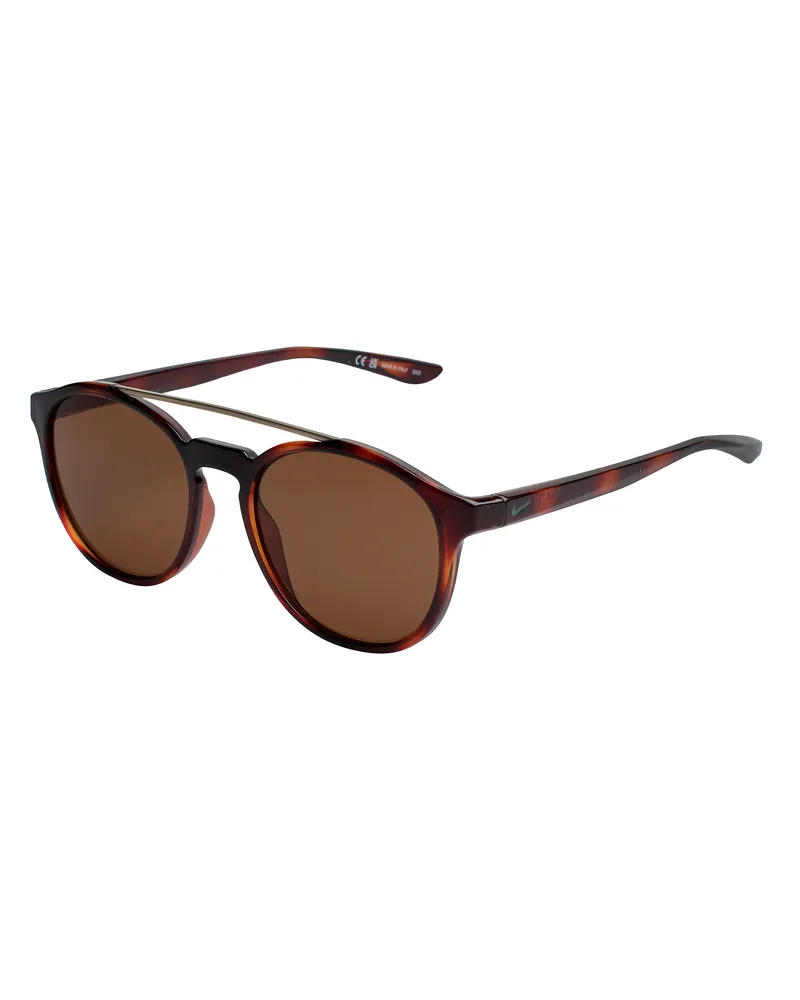 Nike KISMET EV1203 Runde Sonnenbrille für Männer und Frauen Braun