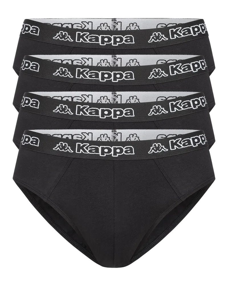 Kappa 4er Set Slip in Schwarz Schwarz