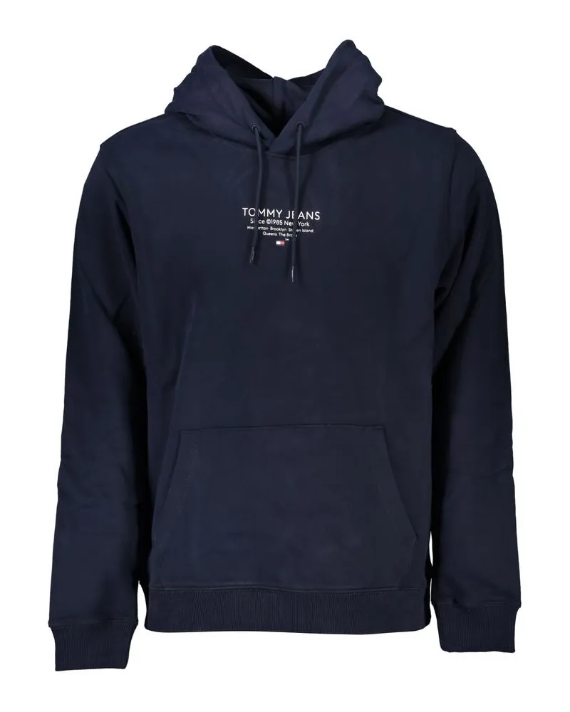 Tommy Hilfiger Blu Baumwoll Herren Sweatshirt Blau
