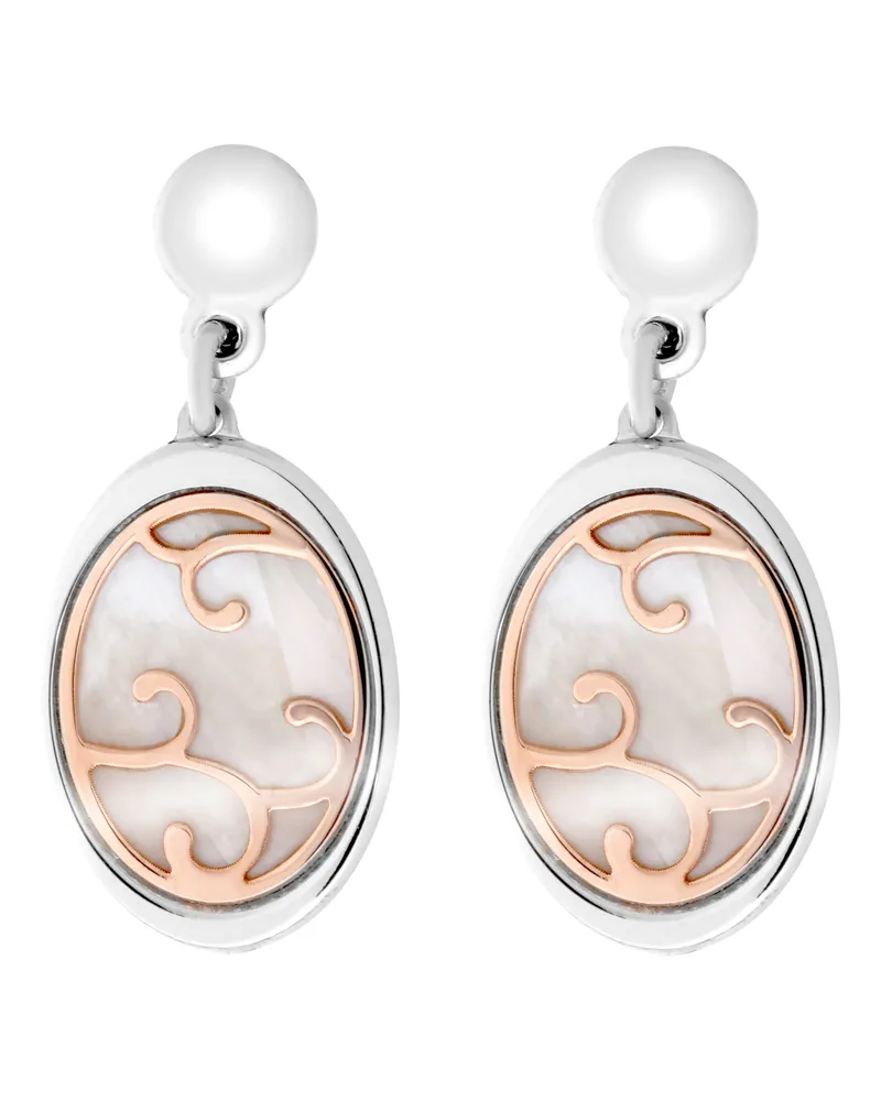 Orphelia Jarina' Tropfenohrringe aus 925er Sterlingsilber für Damen - Silber/Rosé ZO-7165 Silber