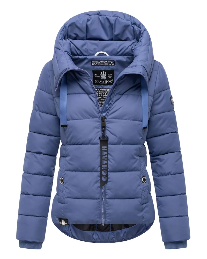 NAVAHOO Damen Steppjacke Amayaa – Elegant & Leicht Gefüttert Blau