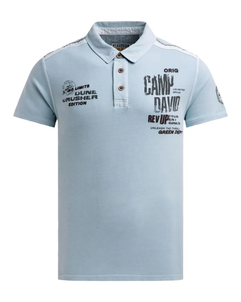 CAMP DAVID Poloshirt - Hellblau Hellblau