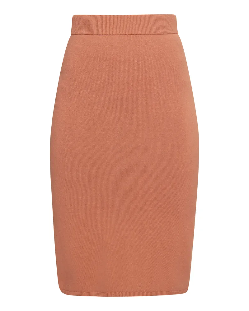 Usha Strick Midirock Damen Beige-Rosa Beige