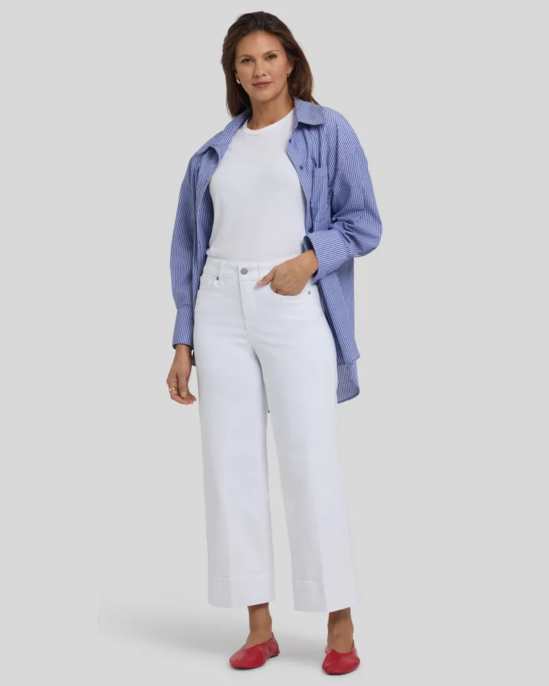 NYDJ not your daughter's Jeans  Teresa Weite Bein Knöchellange Jeans Weiß