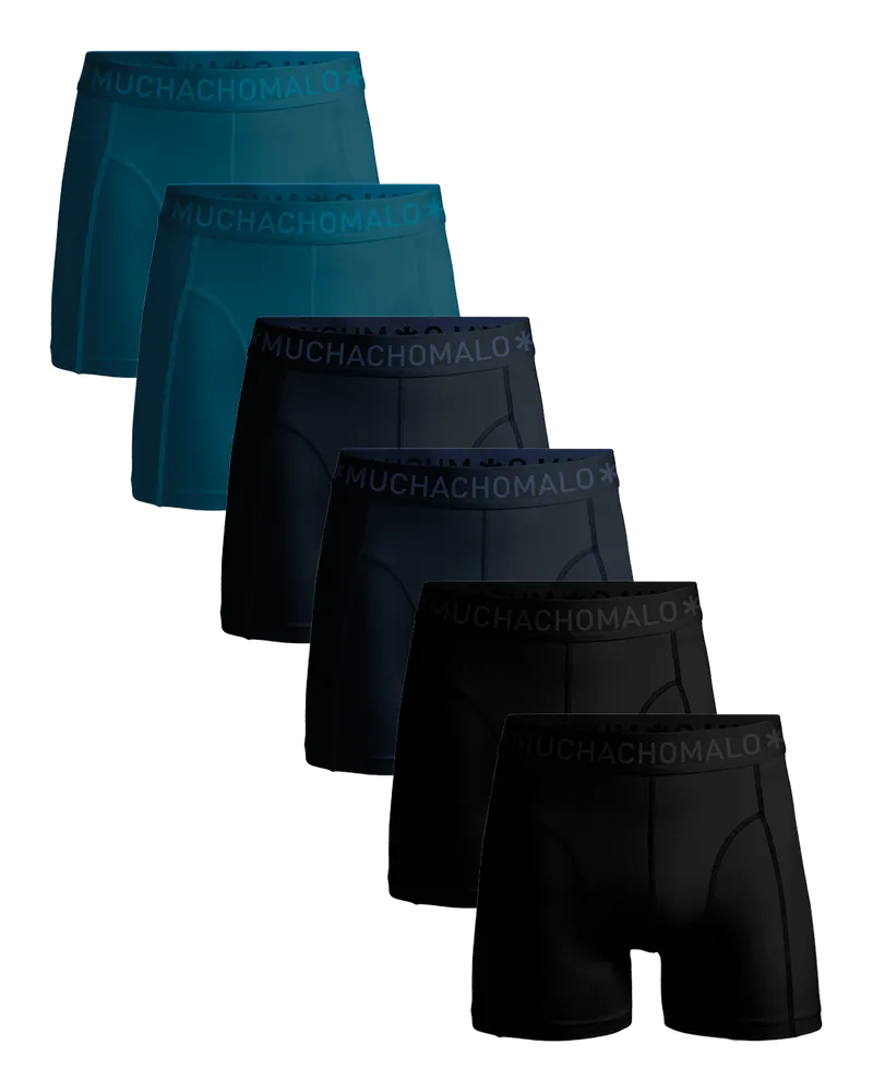 Muchachomalo 6er-Pack Boxershorts für Herren - Mehrfarbig Mehrfarbig