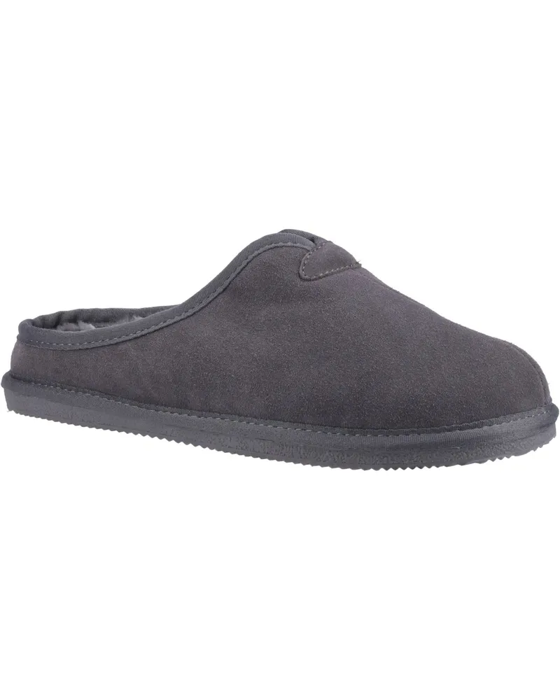 Hush Puppies Conrad Wildleder Herren Pantoffeln Grau Grau