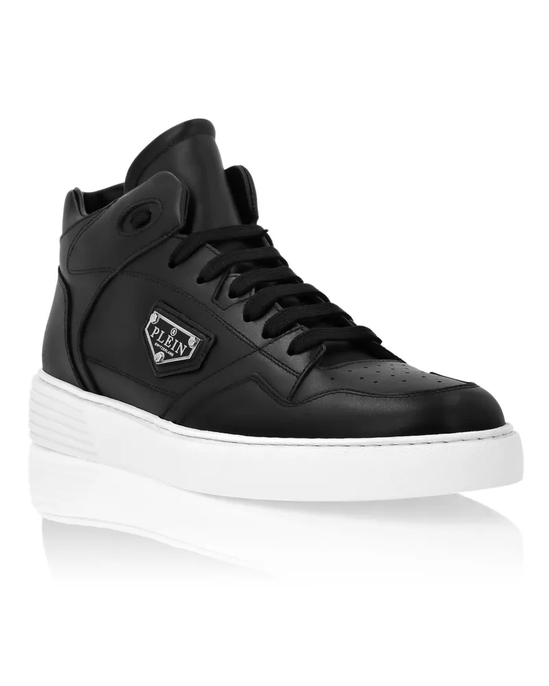 Philipp Plein Mid-Top Turnschuhe Schwarz