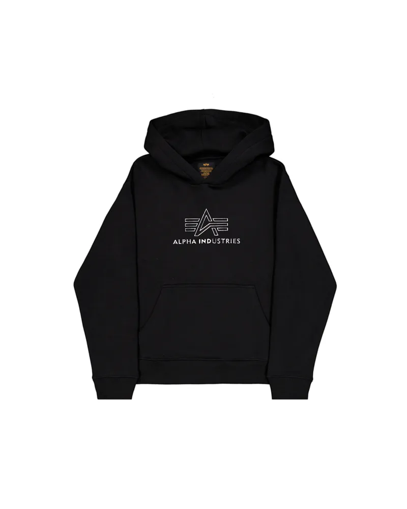 Alpha Industries Basic Big Logo TPU Hoodie Schwarz