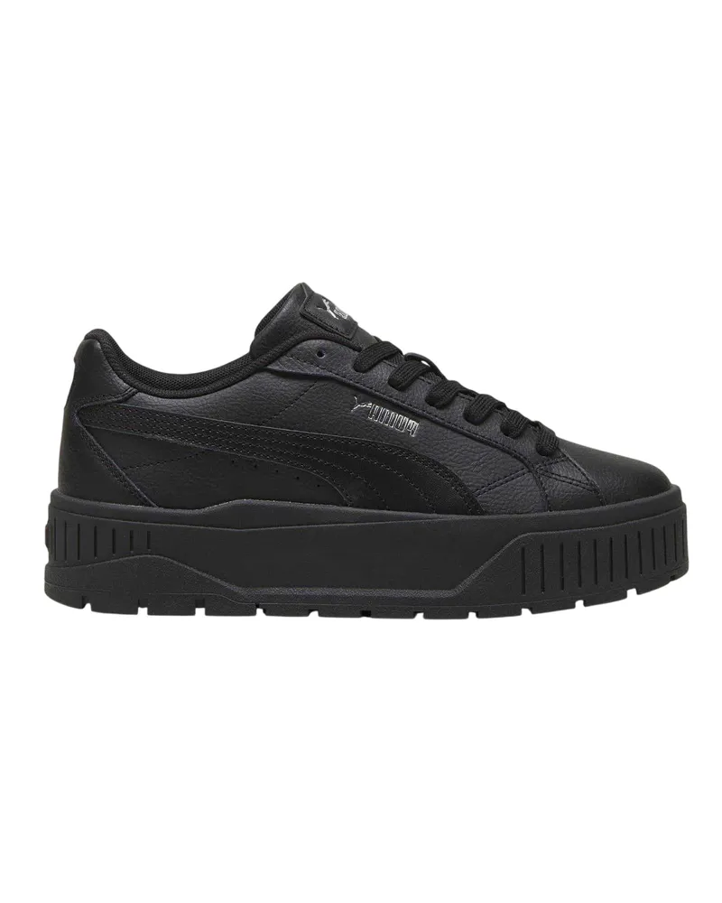 Puma Karmen II" Sneaker für Damen, Leder, Plattform-Absatz (Schwarz Schwarz