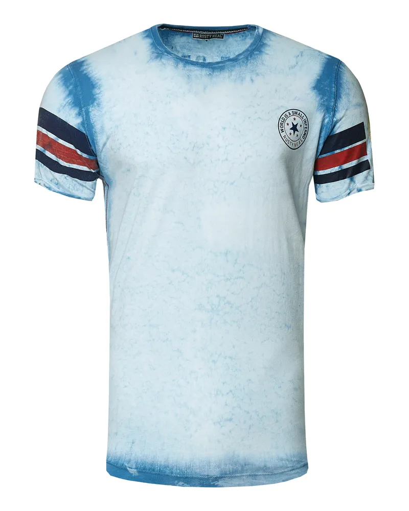 Rusty Neal Vintage College T-Shirt - Blau Blau