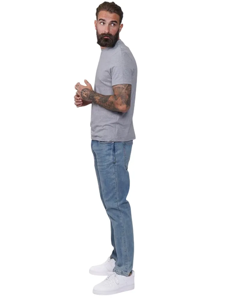 Firetrap Rom" Jeans für Herren (Helle Waschung Mittelblau