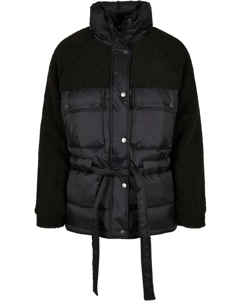 Urban Classics Steppjacke für Damen (Schwarz Schwarz