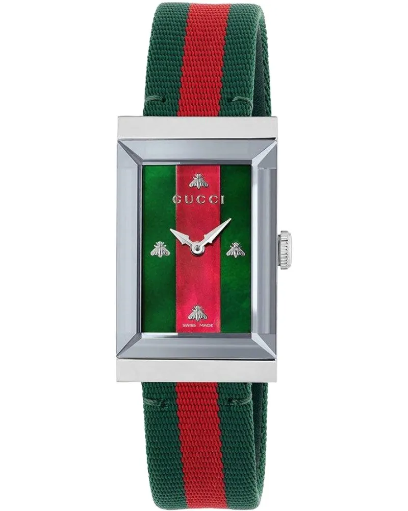 Gucci YA147404 G-Frame Mehrfarbige Damenarmbanduhr - Elegantes Design mit Schweizer Uhrwerk Mehrfarbig