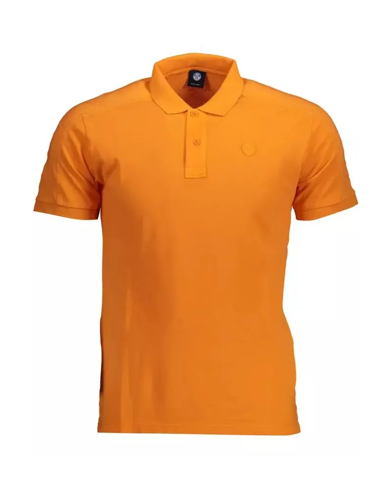 North Sails Klassisch geschnittenes Polo-Shirt mit kurzen Ärmeln Orange