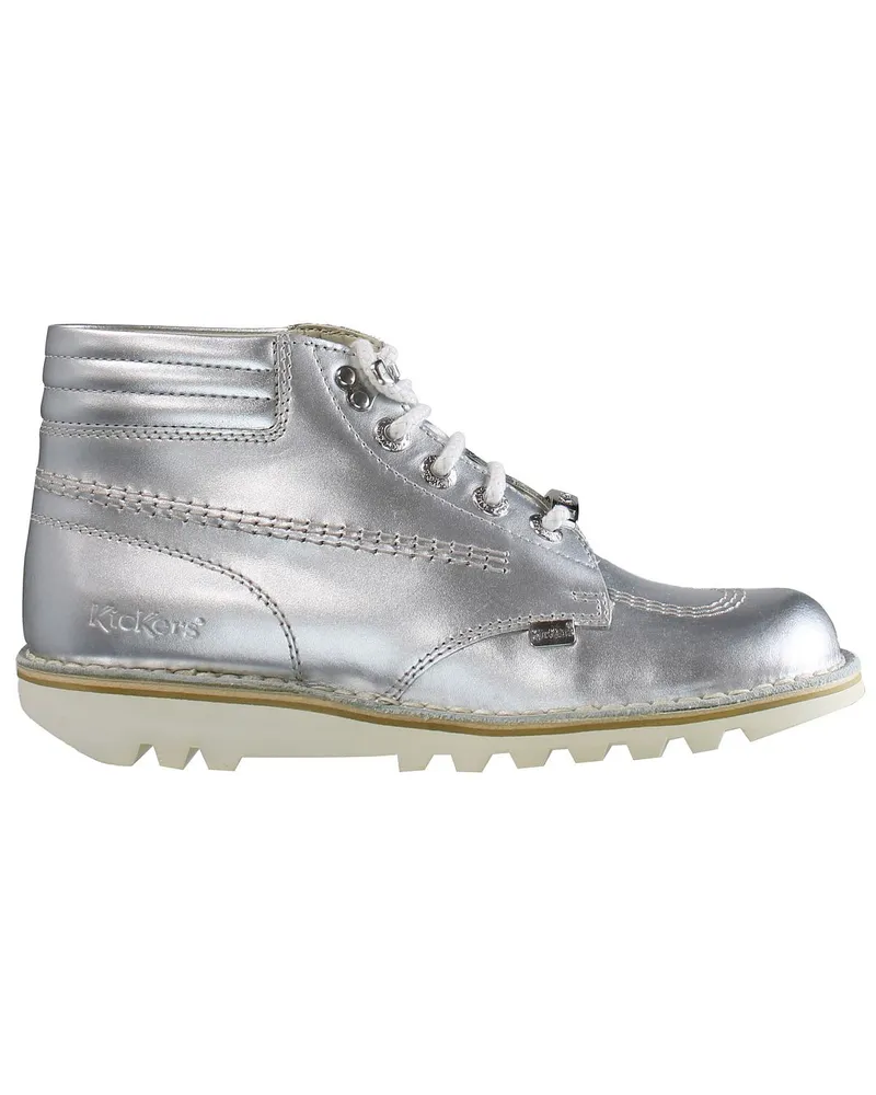 Kickers Kicker Throwback -Knöchel Damen Silberstiefel Silber