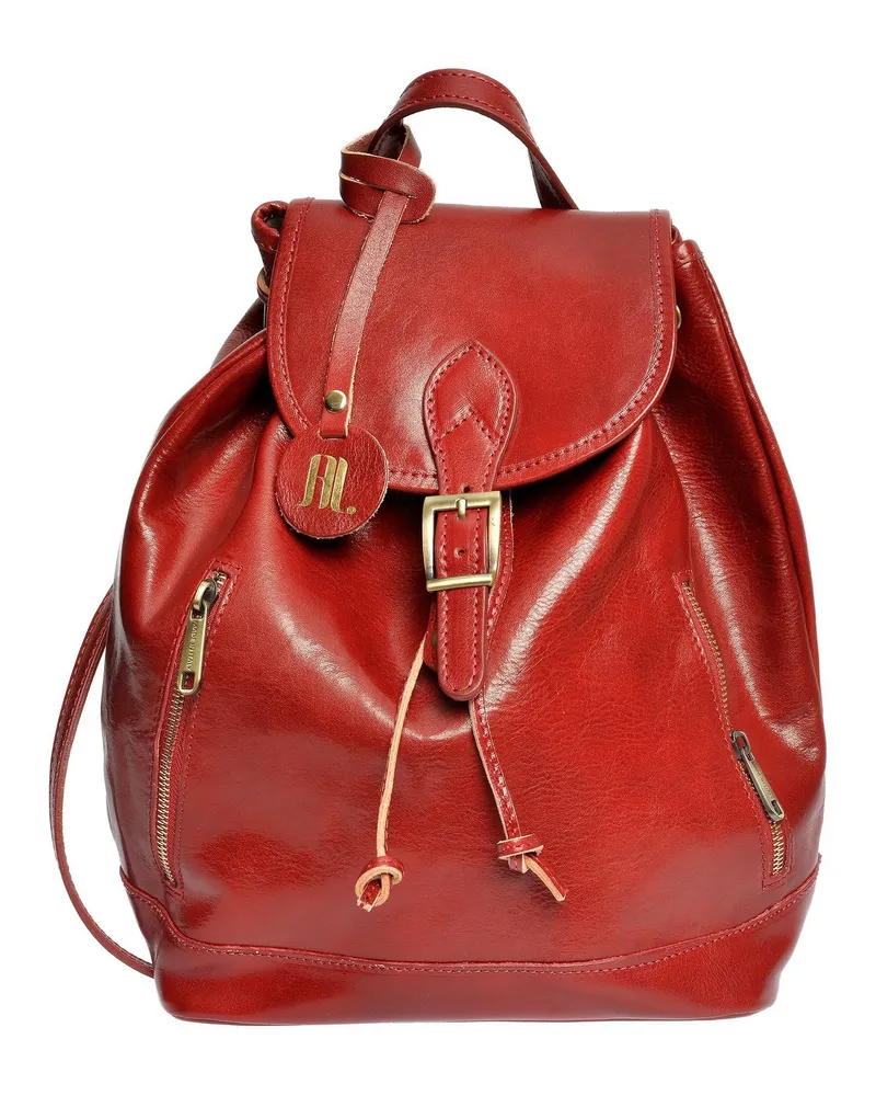 Anna Luchini Rot Rindsledertasche Rot
