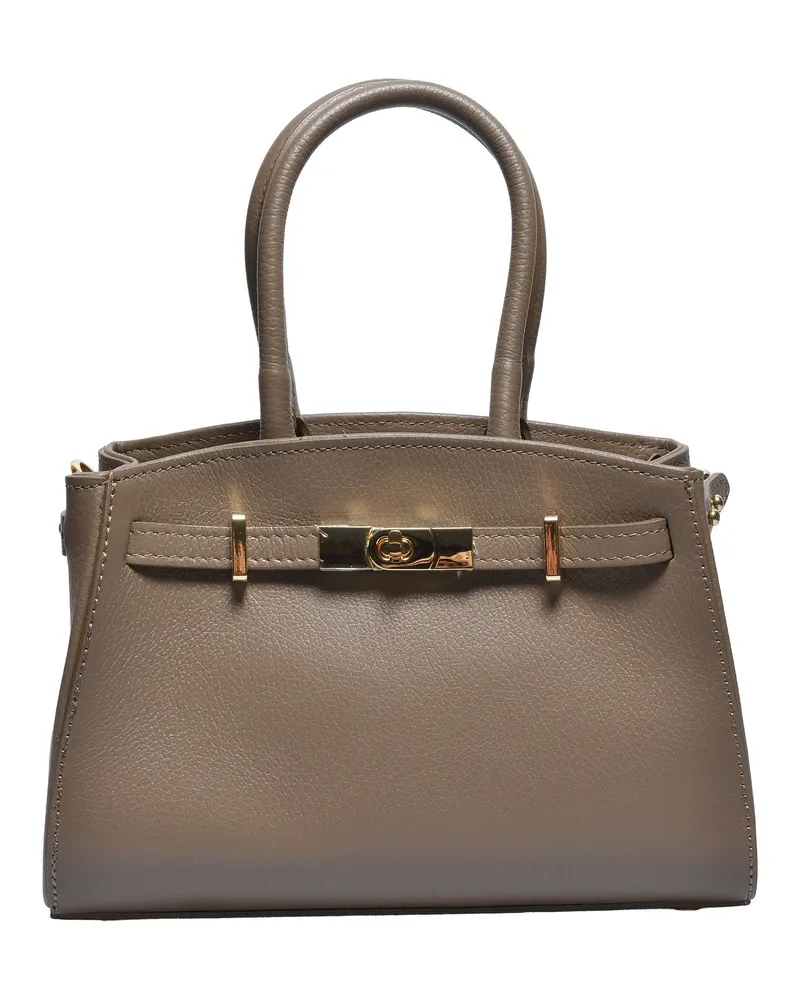 Anna Luchini Beige Rindsledertasche Beige