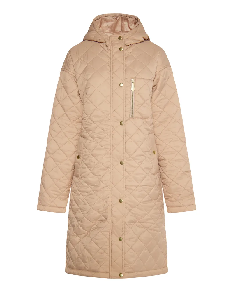 FAINA Leichter Steppmantel Damen Kamel Camel