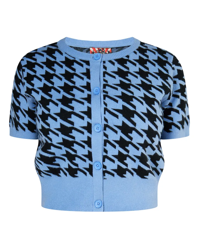 My Mo Strickjacke Damen blau Blau