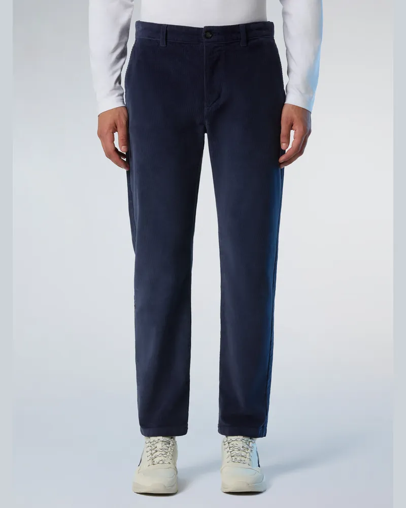 North Sails Chinos Defender Cord Marineblau