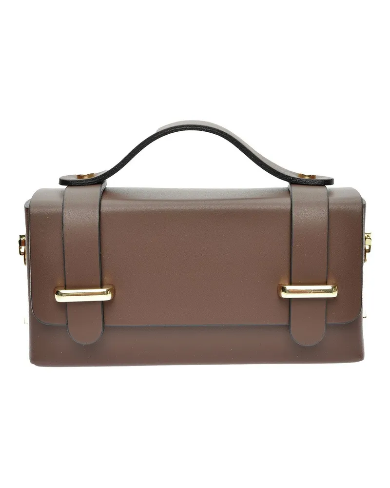 Isabella Rhea Kastanienbraun Rindsledertasche Dunkelbraun