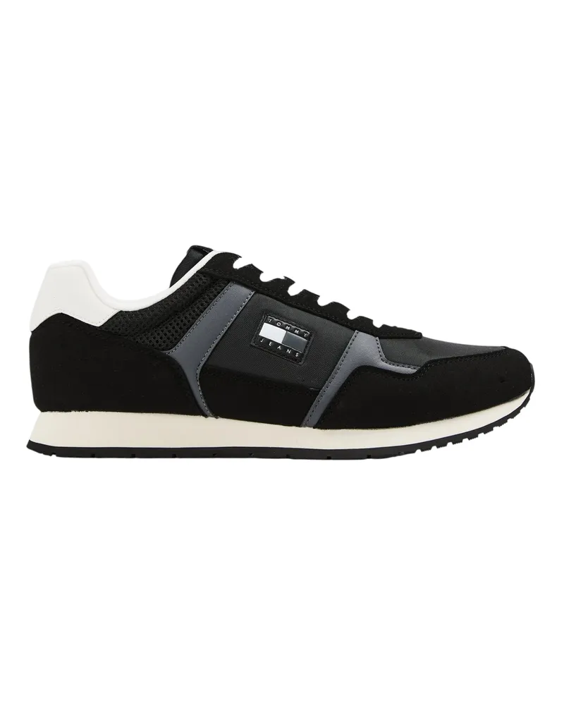 Tommy Hilfiger Sneaker für Herren, Runder Zeh (Schwarz Schwarz