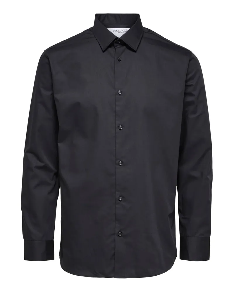 Selected Marke:  Geschlecht: Männer Typ: Hemden Farbe: Schwarz Muster: Einfarbig Ärmel: Langärmelig Kragen: Klassisch Verschluss: Knöpfe Saison: Frühling/Sommer Schwarz