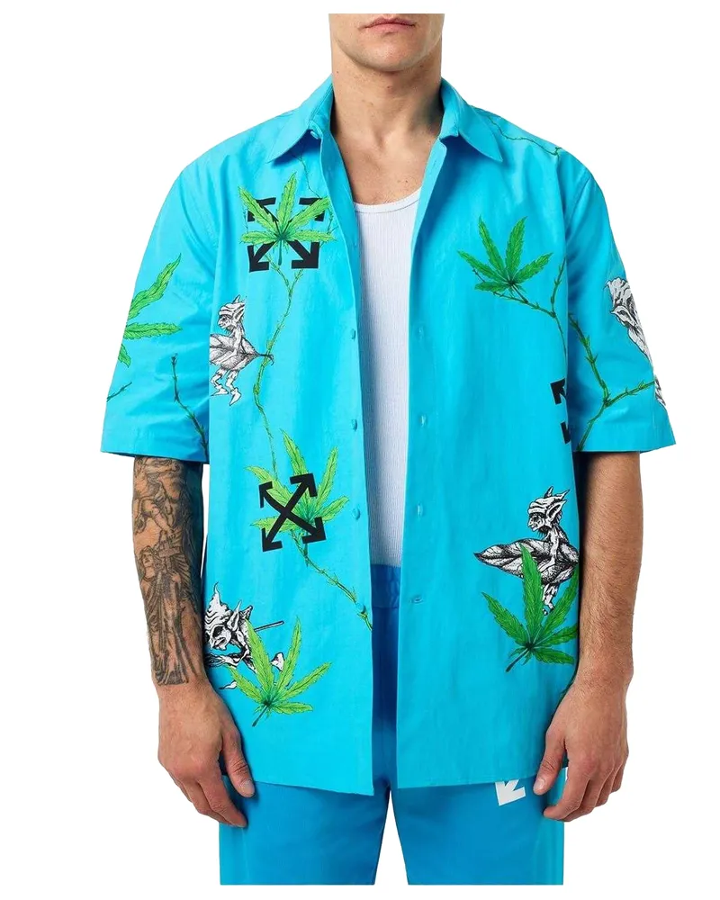 OFF-WHITE Off White - "Virgil" Hemd für Herren, leger (Blau Blau