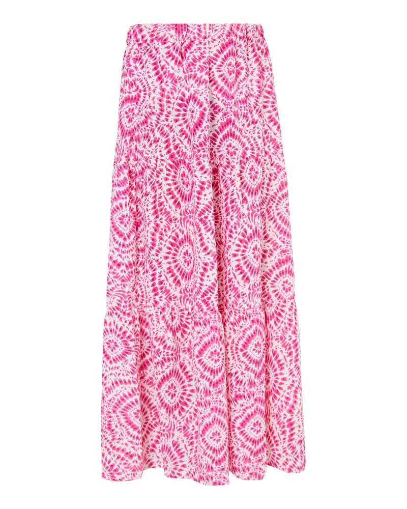 IZIA Maxirock mit Print für Damen - Rosa Rosa