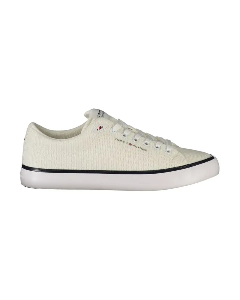 Tommy Hilfiger Bianco Polyester Herren Sneaker Weiß