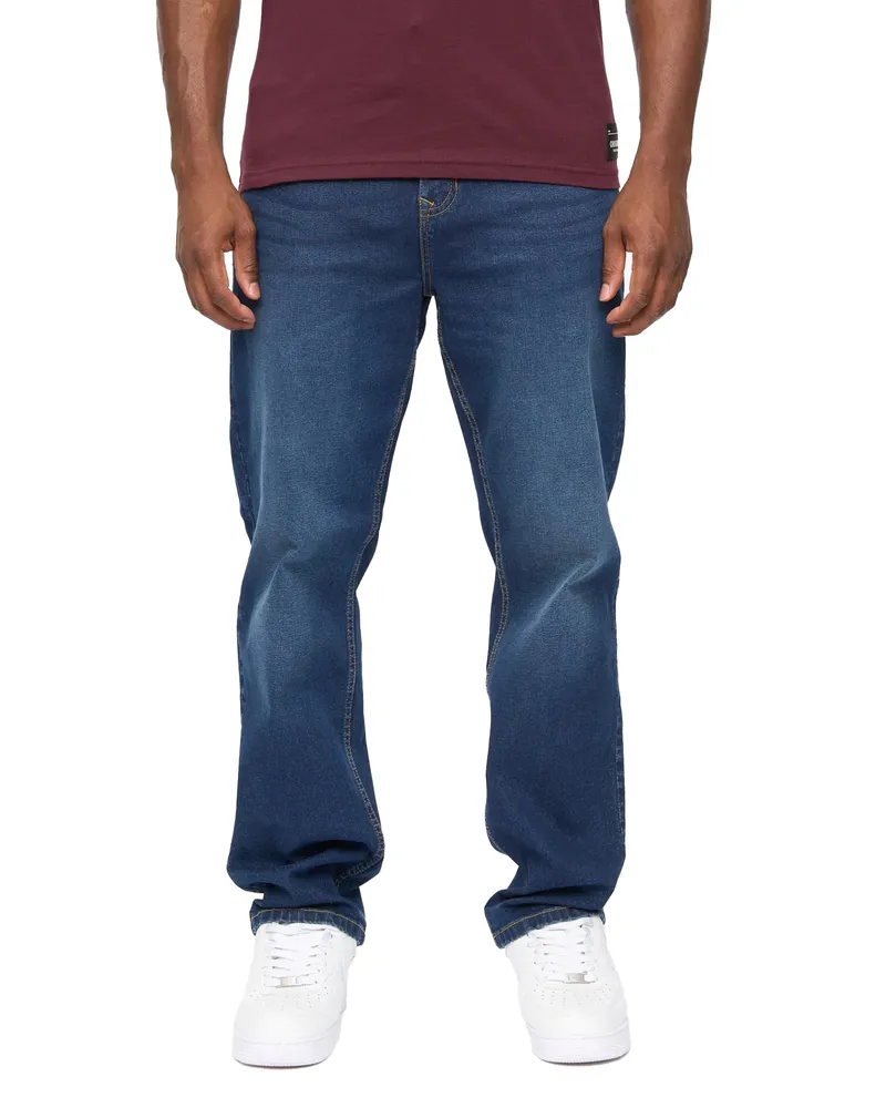 CrossHatch Detendu" Jeans für Herren (Dunkle Waschung Marineblau