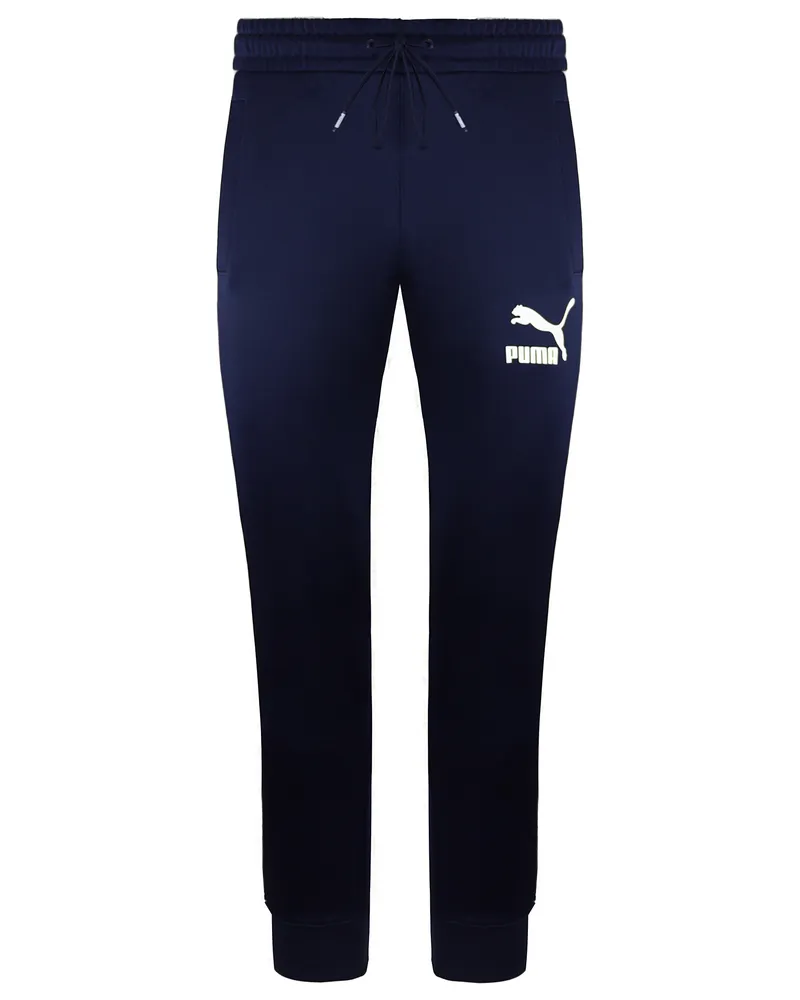 Puma ikonische T7 -Herren Navy Blue Track Hosen Marineblau
