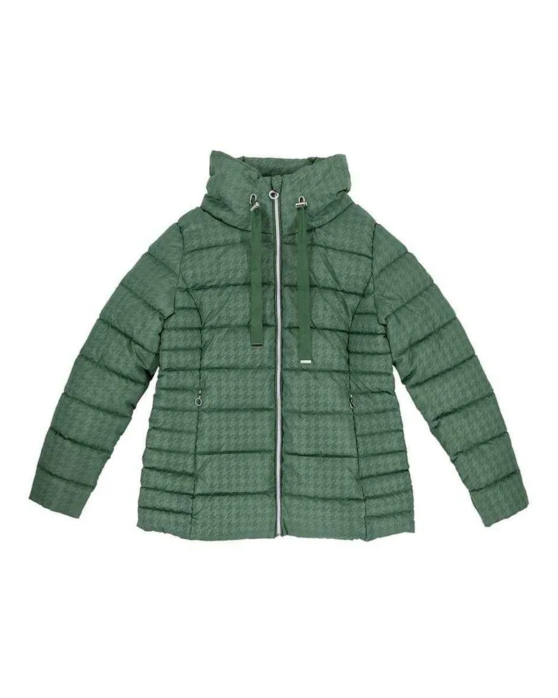 Firetrap Steppjacke für Damen, Hahnentritt (Grün Grün