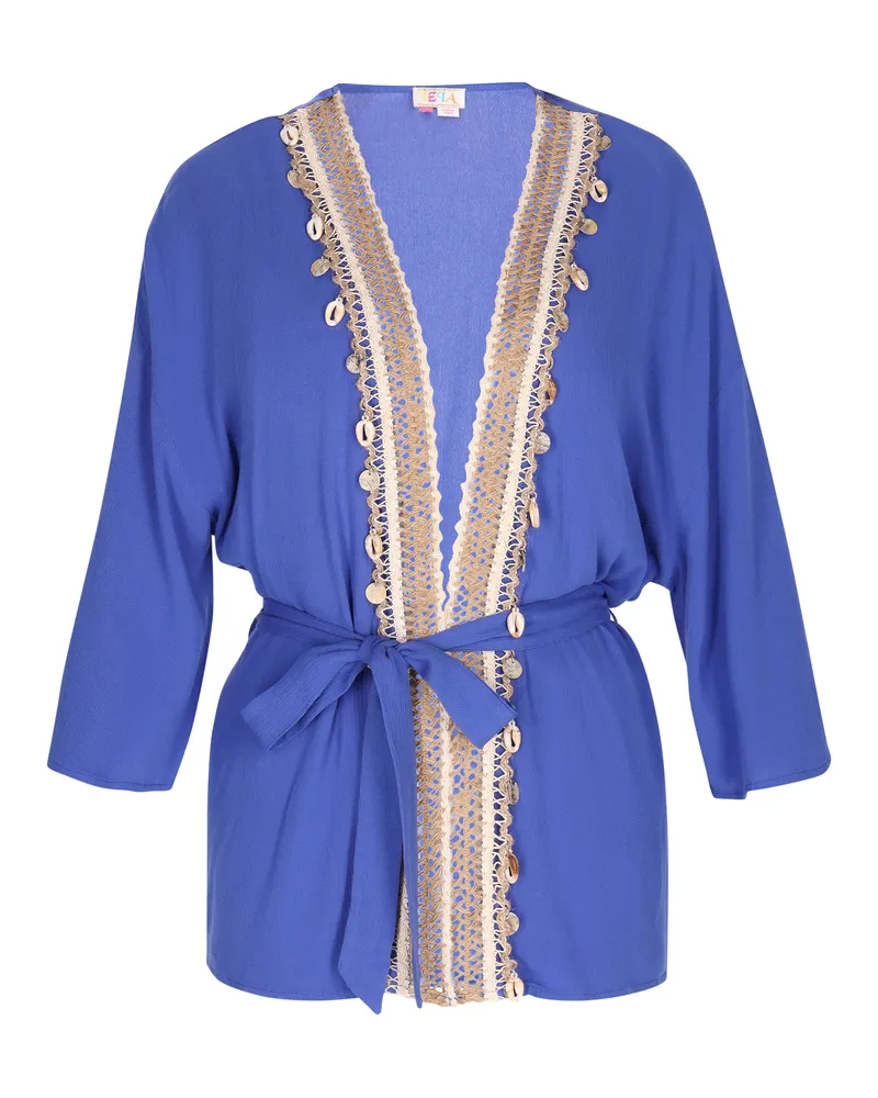 IZIA Kimono Damen KÖNIGSBLAU Blau