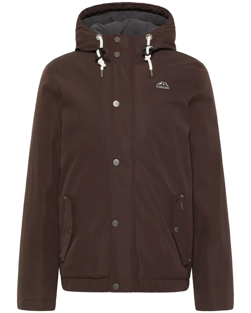 IceBound Winterjacke Herren Dunkelbraun Dunkelbraun