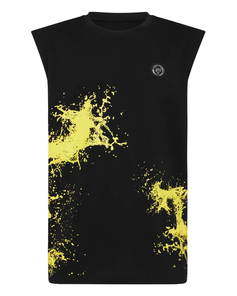 Philipp Plein Tank-Top Splash Schwarz