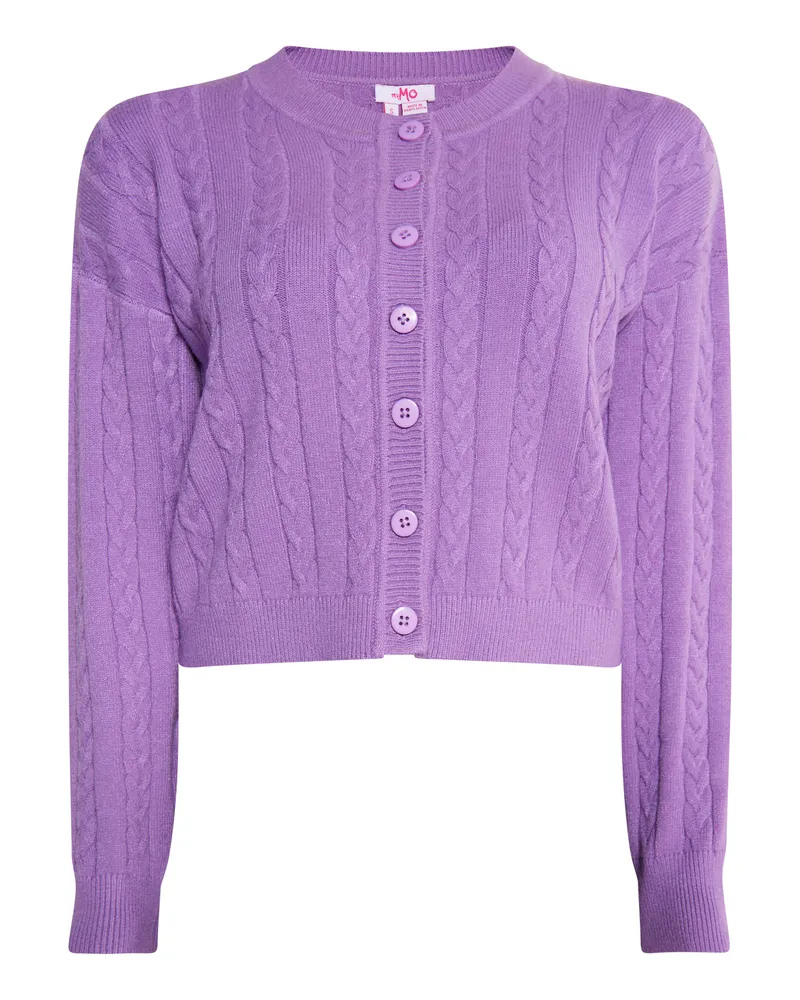 My Mo Strickjacke Damen violett Lila