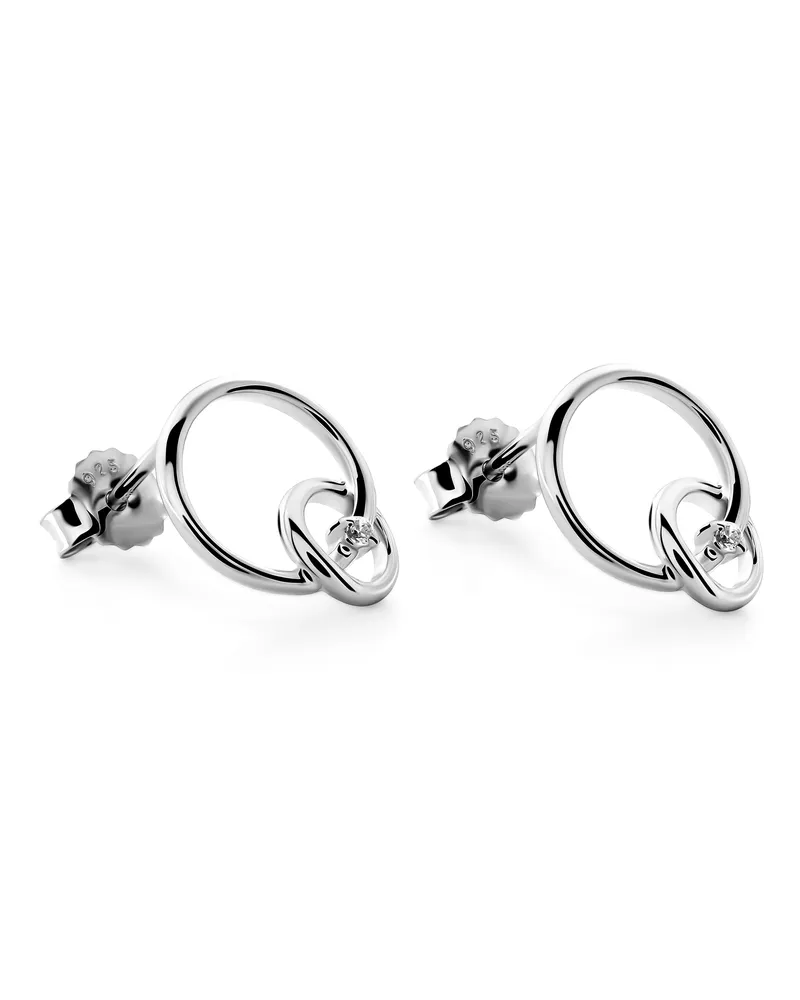 Orphelia Antoine' Ohrstecker aus 925er Sterlingsilber für Damen - Silber ZO-7503 Silber