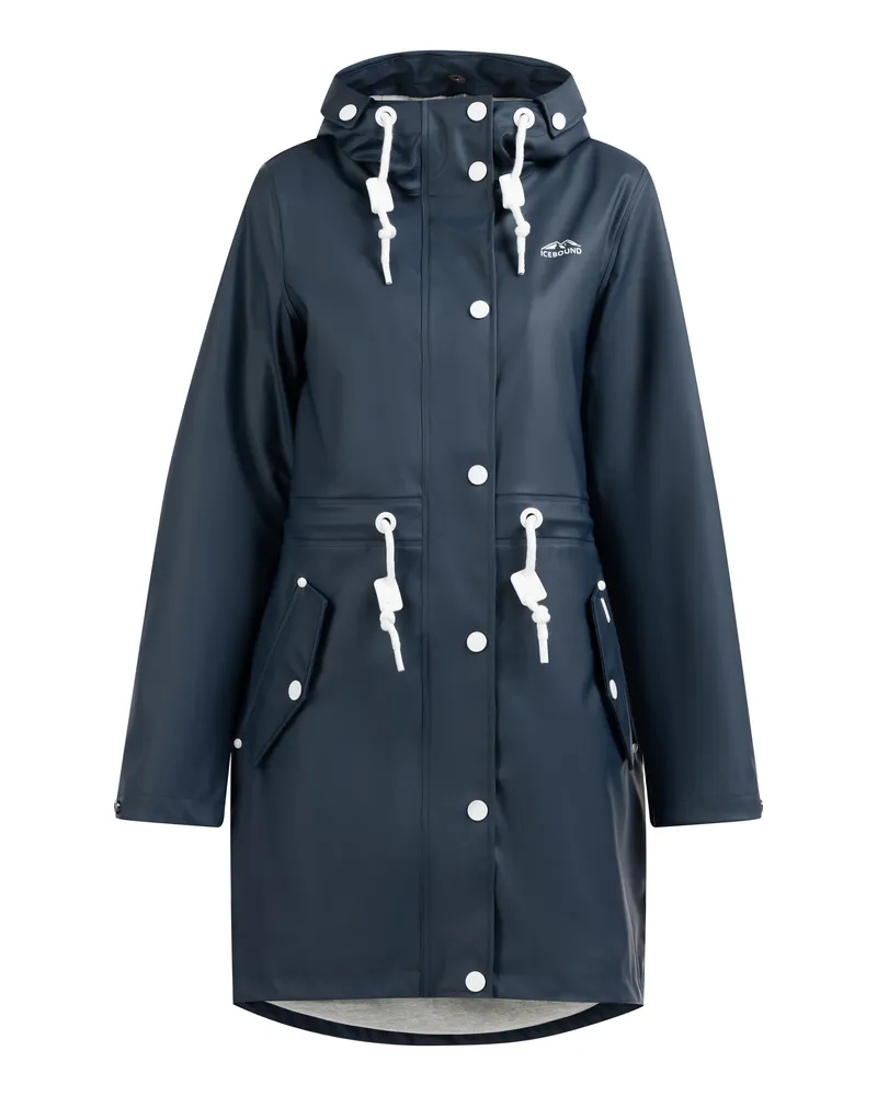 IceBound Regenmantel Damen Marine Marineblau