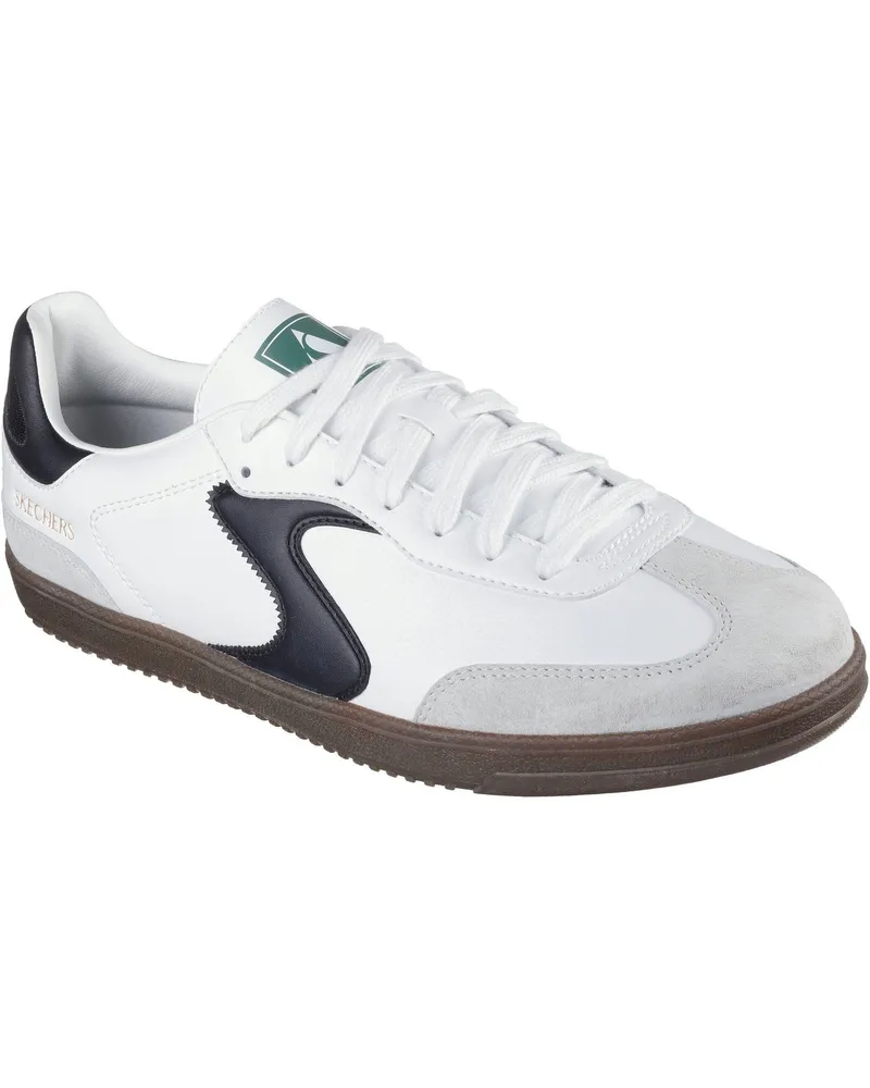 Skechers Hotshot Pyke Herren Sneaker aus synthetischem Material in Weiß/Schwarz Weiß