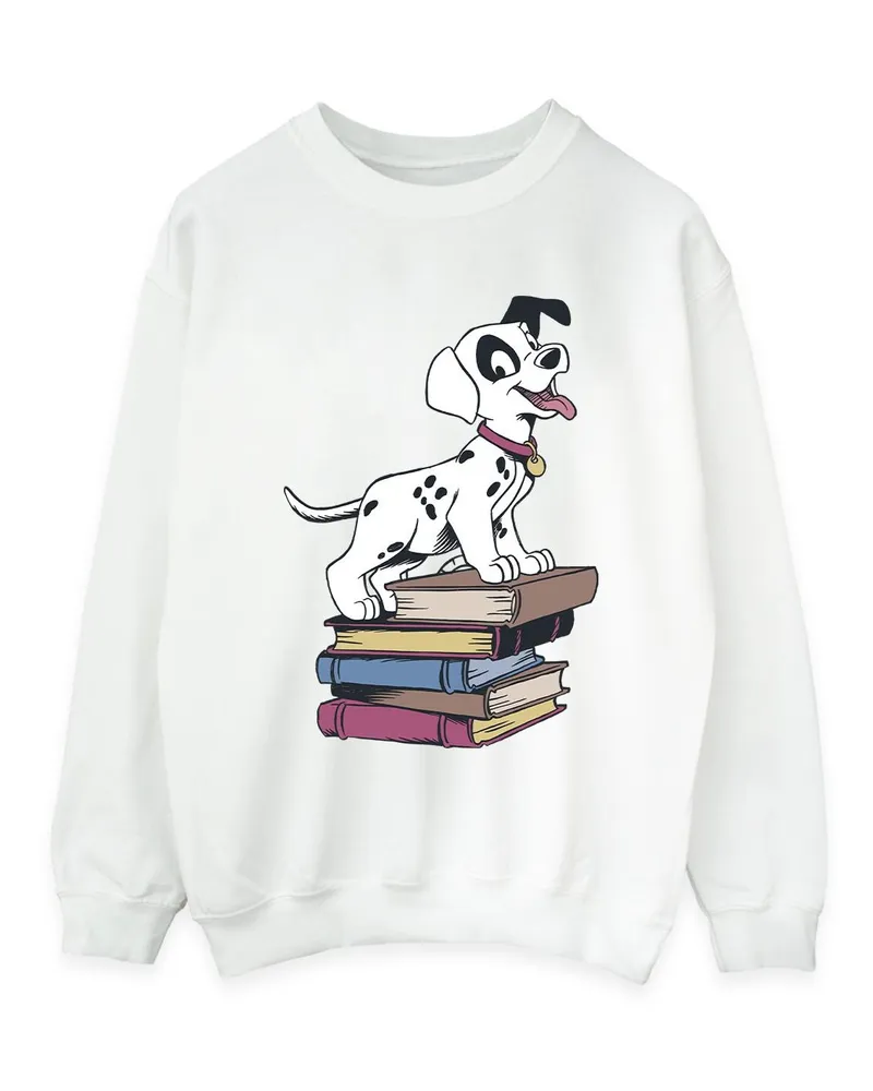 Disney 101 Dalmatians Books" Sweatshirt für Damen (Weiß Weiß