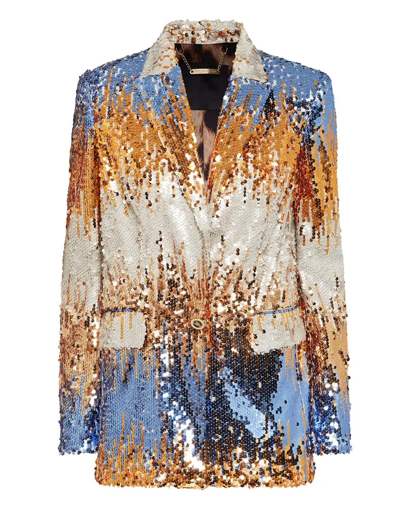Philipp Plein Blazer Gothic Plein Blau