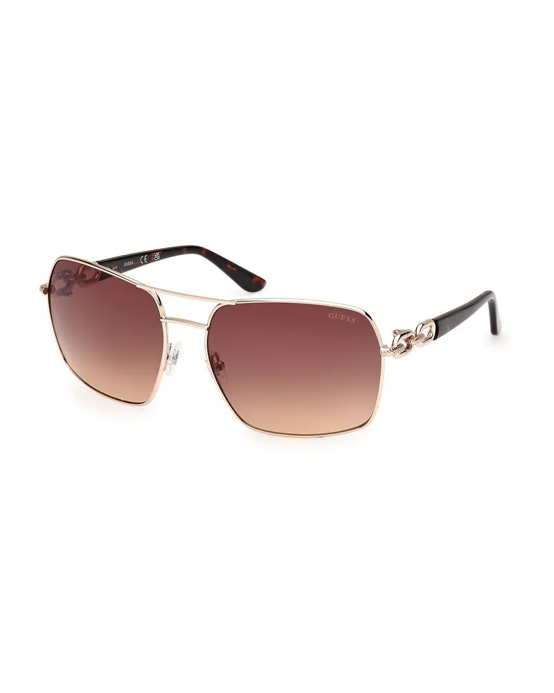 Guess Goldene Metall-Sonnenbrille Gold