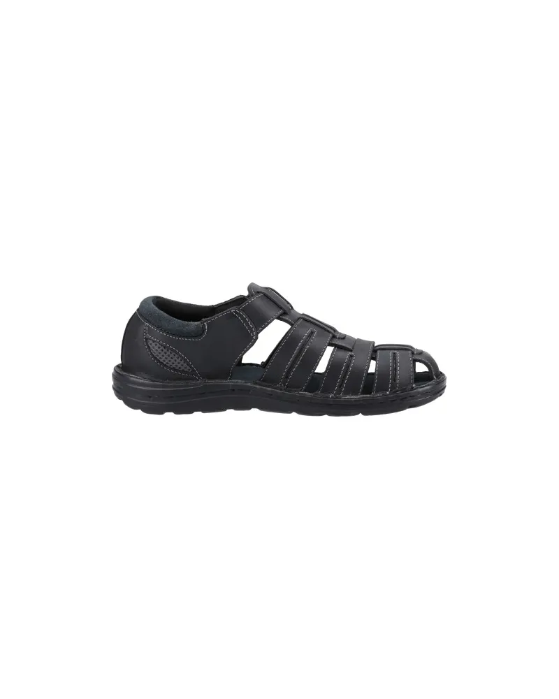 Hush Puppies Herren Sandalen "Albert", Fischer, Leder (Schwarz Schwarz