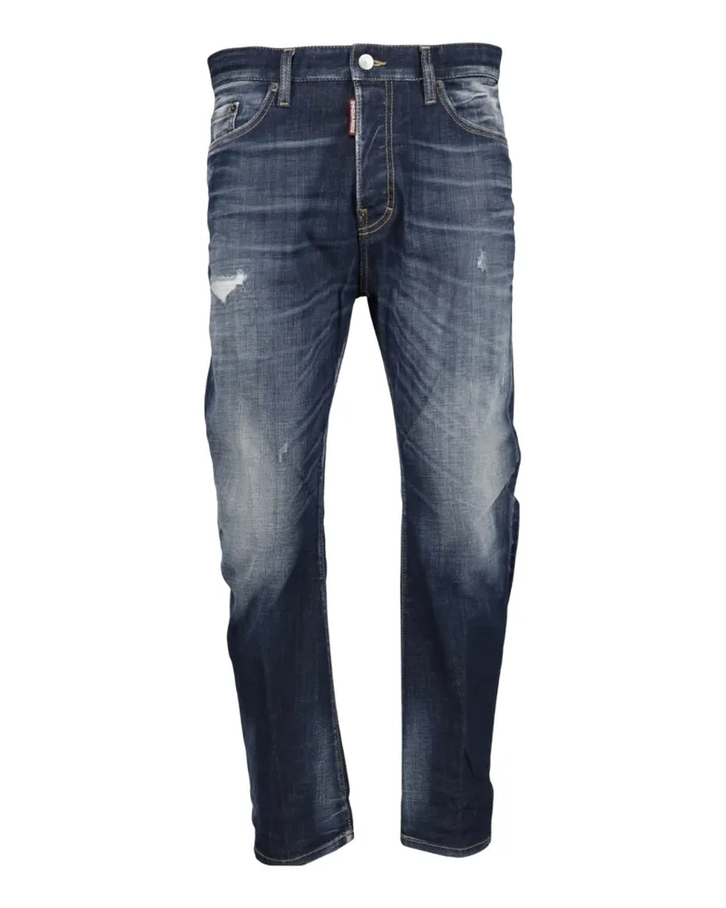 Dsquared2 Dunkelblaue Desert Wash Bro Jeans Blau