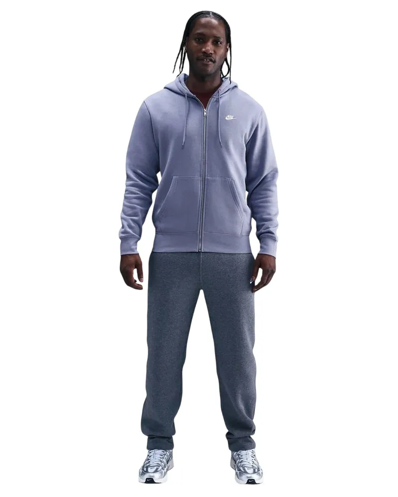 Nike Sportswear Club" Hoodie mit durchgehendem Reißverschluss für Herren (Indigoblau Lila